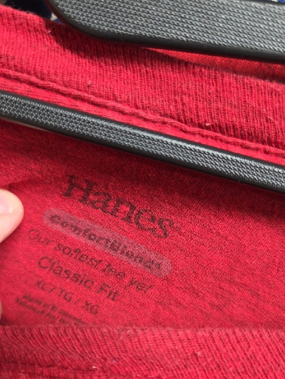 **Hanes Red Short Sleeve Tee** - Picture 4 of 4